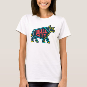 Bull City Neon Bull – Modern Durham North Carolina T-Shirt