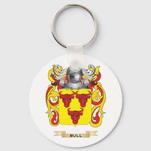 Bull Coat of Arms (Family Crest) Key Ring