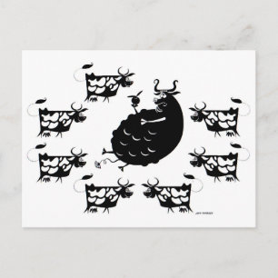 Bull & Cows Postcard