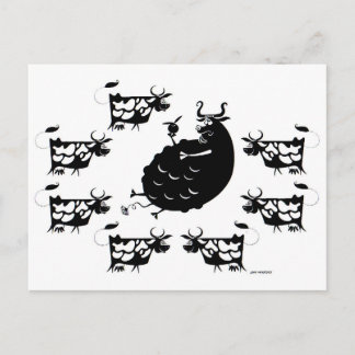 Bull & Cows Postcard