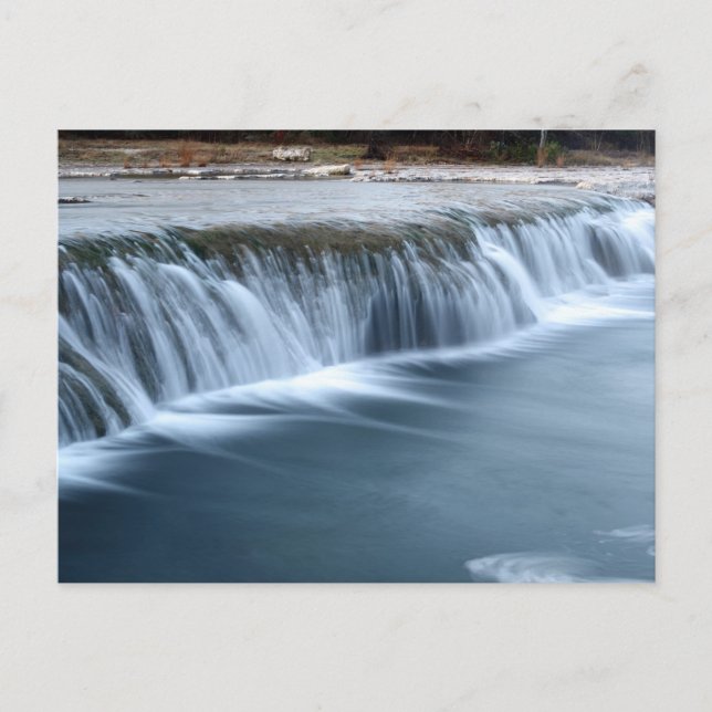Bull Creek Waterfall, morning in Austin Texas Postcard (Front)