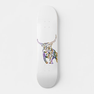 Bull Design Graphic Skateboard 