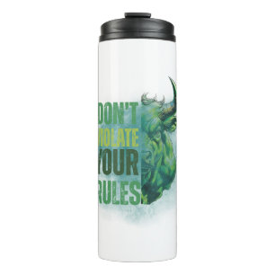 Bull design Reminder Motivation Thermal Tumbler