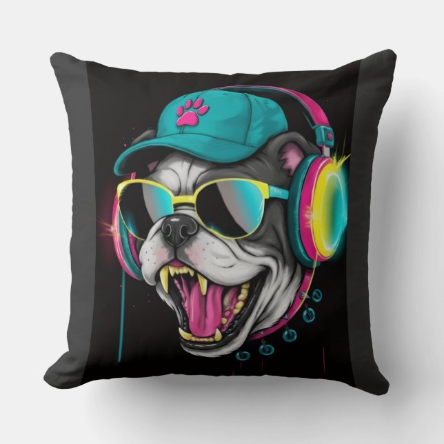 Bull dog lovers  cushion (Front)