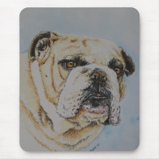 Bull dog Mouse pad (Front)