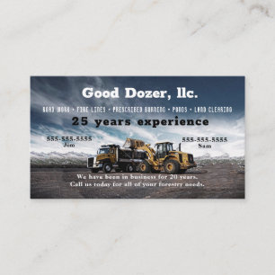Bull Dozer Business Card
