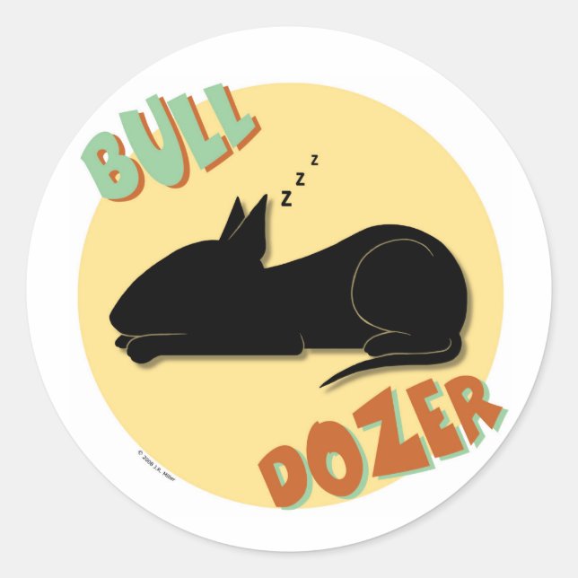 Bull Dozer Stickers (Front)