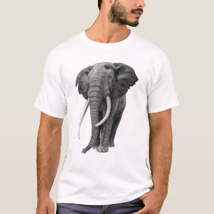 Bull elephant - Drawing in pencil T-Shirt