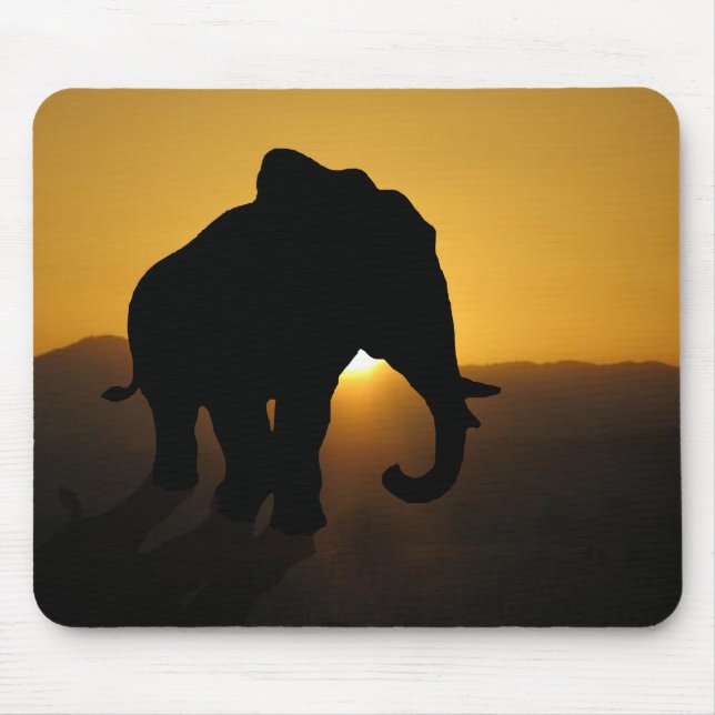 Bull elephant mouse pad (Front)