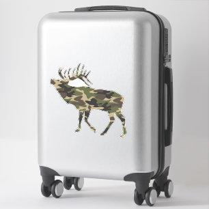 Bull Elk Camo Sticker