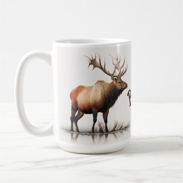 Bull Elk Coffee Mug (Left)