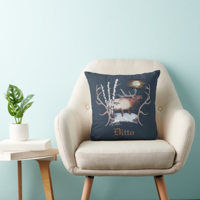 Bull Elk Cushion (Chair)