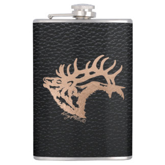 Bull Elk Hip Flask