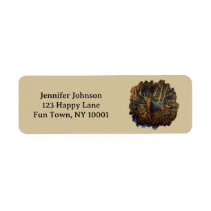 Bull Elk in Autumn Forest