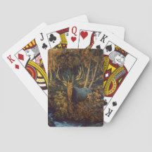 Bull Elk in Autumn Forest