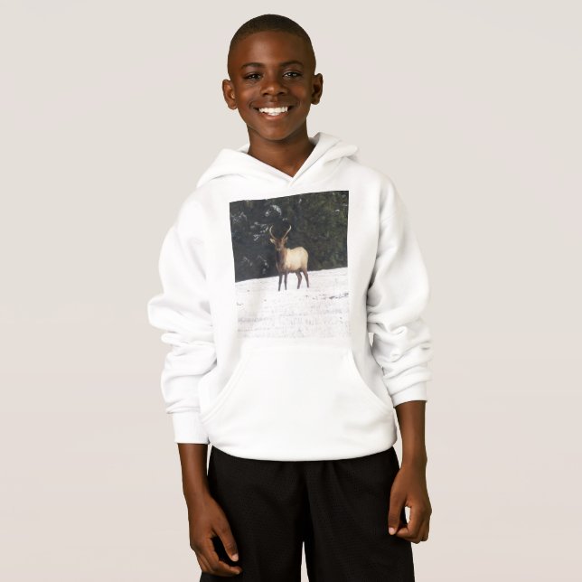 Bull Elk in Winter (Front Full)