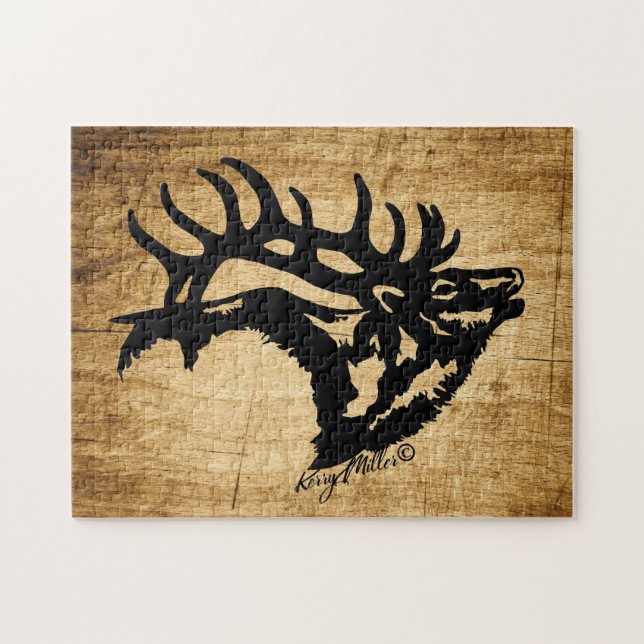 Bull Elk Jigsaw Puzzle (Horizontal)