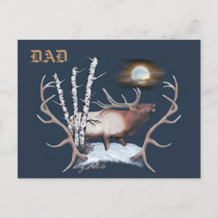Bull Elk Postcard