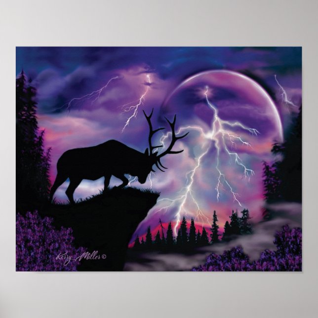 Bull Elk Poster (Front)