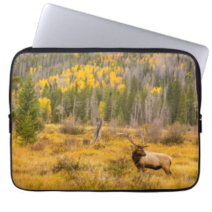 Bull Elk Rocky Mountain National Park Colorado Laptop Sleeve