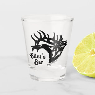 Bull Elk Shot Glass