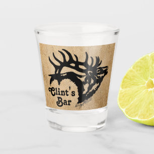 Bull Elk Shot Glass