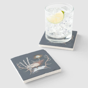 Bull Elk Stone Coaster