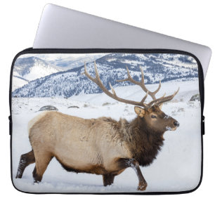 Bull Elk Wyoming Laptop Sleeve