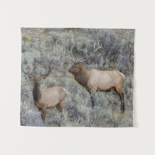 Bull Elk Yellowstone National Park, Wyoming Tapestry