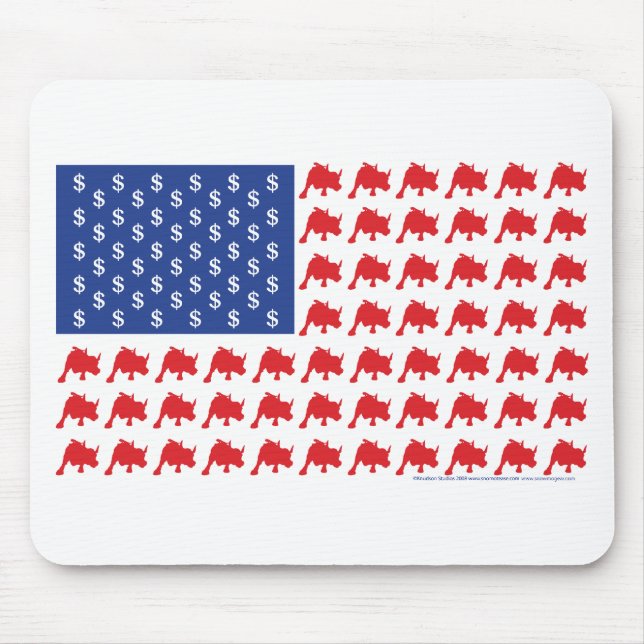 Bull-Flag Mouse Pad (Front)