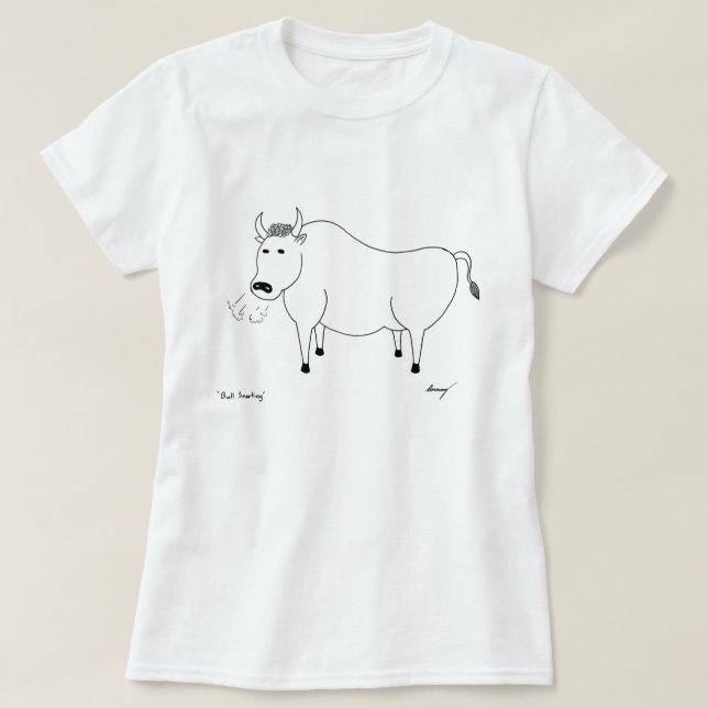 Bull Folk Art Shirts (Design Front)