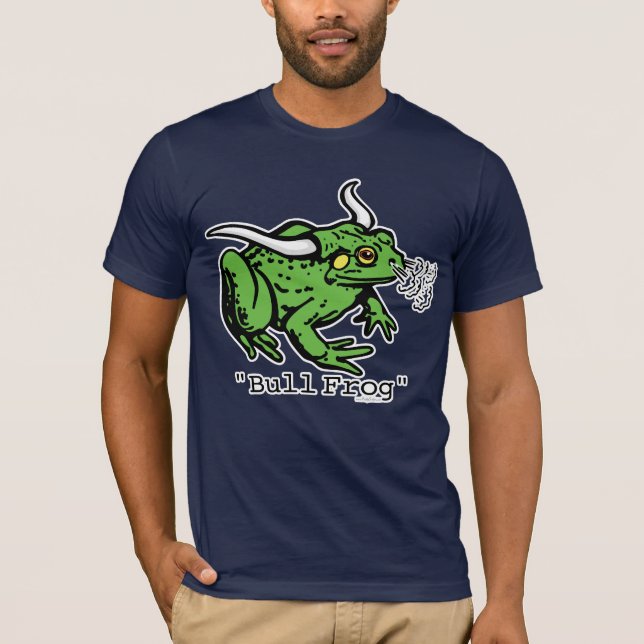 Bull Frog Bullfrog by Mudge Studios T-Shirt (Front)