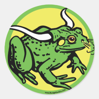 Bull Frog by Mudge Studios Classic Round Sticker