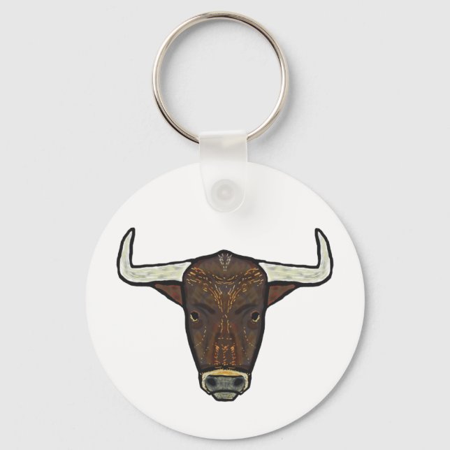 Bull Head Key Ring (Front)
