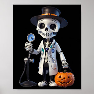 Bull Horns And Skull  Poster