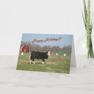 Bull Humbug Christmas Card