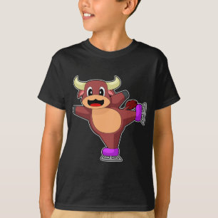 Bull Ice skating Ice skates T-Shirt