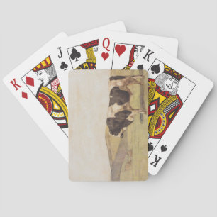 Bull in a Swiss Landscape (by Ferdinand Hodler) Playing Cards