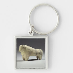 Bull in the Ubaid style, c.4000-3500 BC (terracott Key Ring