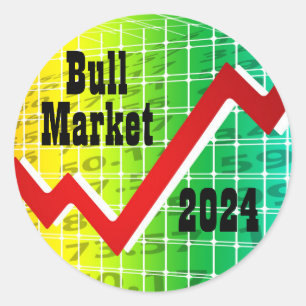 Bull Market 2024 Classic Round Sticker