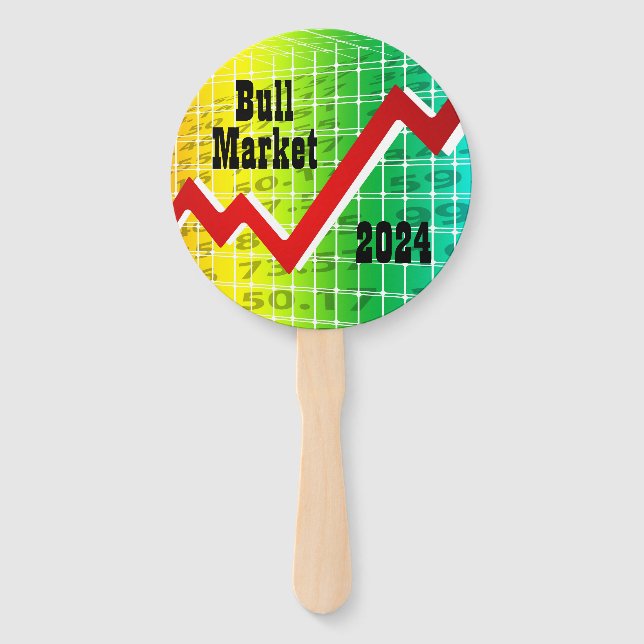 Bull Market 2024 Hand Fan (Front)