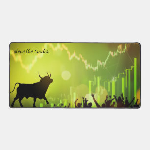 Bull Market Celebration Personalised Desk Mat