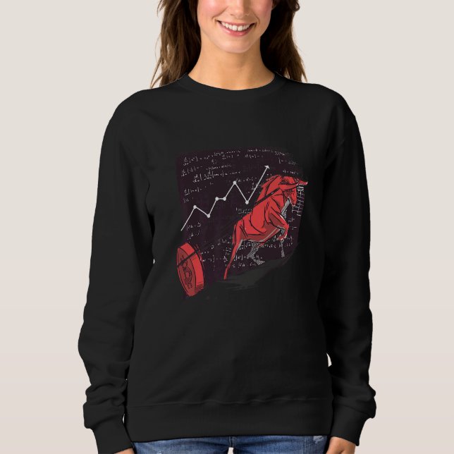 Bull Market Cool Crypto Coin Sweatshirt (Front)