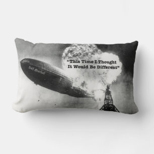 Bull Market Crash Humour Lumbar Cushion