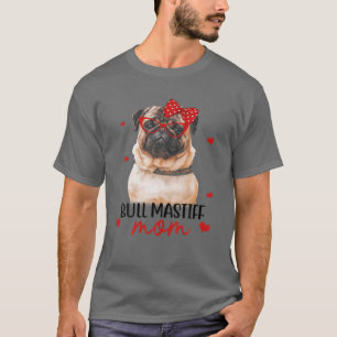 Bull Mastiff Mama Dog Bandanna Dog Lover Gifts T-Shirt