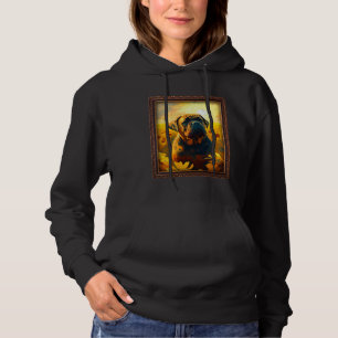 Bull Mastiff Painting Sunflower Flower Mom Women F Hoodie