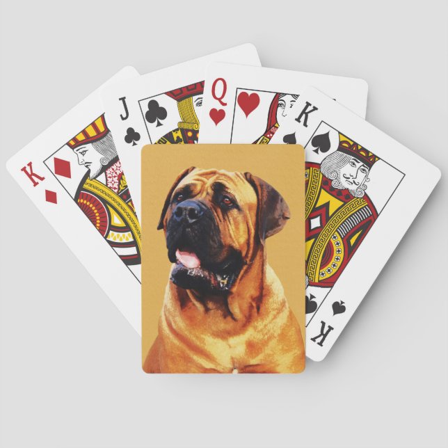 Bull Mastiff Playing Cards (Back)