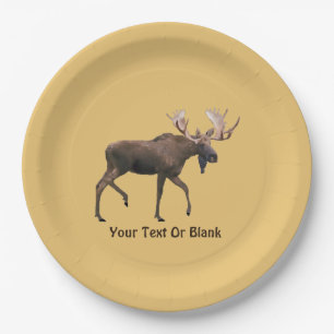 Bull Moose Paper Plate
