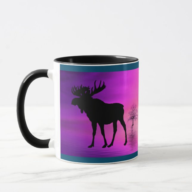 Bull Moose Silhouette Mug (Left)