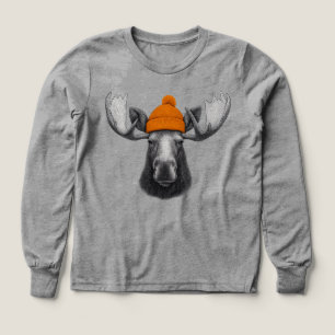 Bull Moose Wearing Beanie – Mountain Wildlife Crew